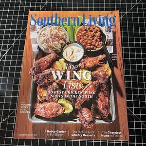 Southern Living Magazine 2026 Jan/Feb ~ 20 Best Chicken-Wing Spots in the South